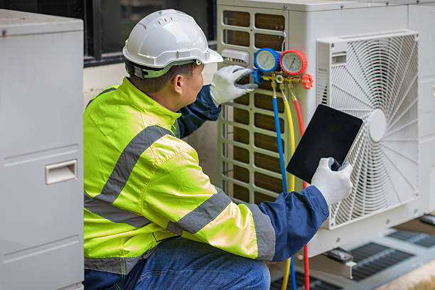 Professional Hvac technician working in North Versailles, PA